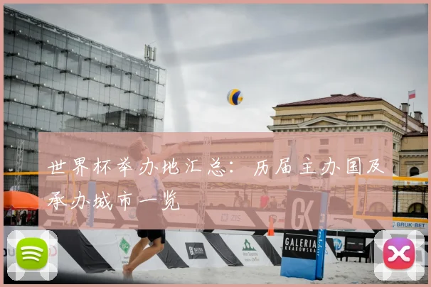 世界杯举办地汇总：历届主办国及承办城市一览