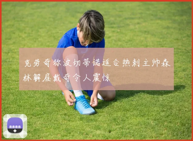 克劳奇称波切蒂诺适合热刺主帅森林解雇戴奇令人震惊